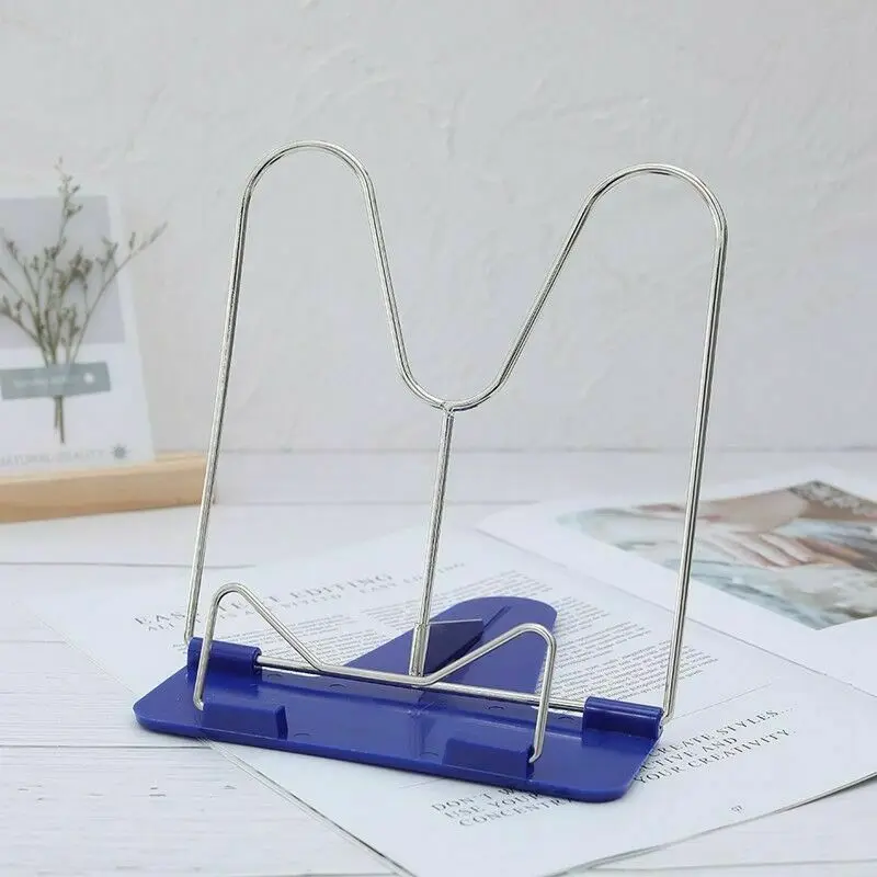Портативная Складная регулируемая стальная подставка для документов книг