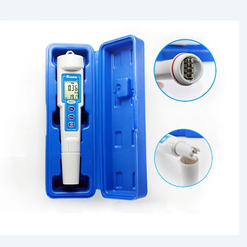 Водонепроницаемый Цифровой Измеритель проводимости тестер для лабораторий и