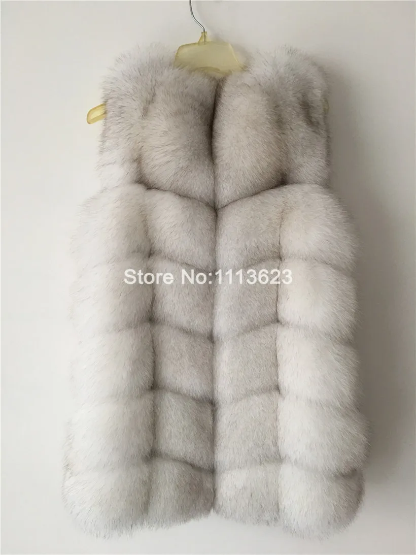 LIYAFUR женский 100% настоящий полный кожаный роскошный модный жилет из лисьего