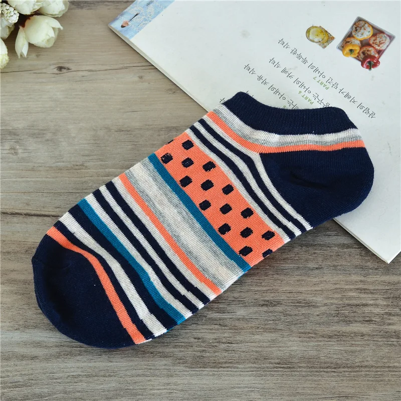 Женские летние хлопковые носки с принтом фруктов в полоску | Женская одежда