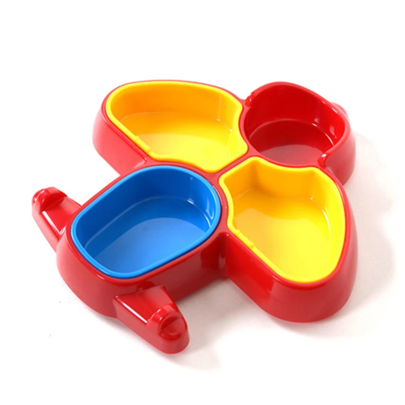 Детская посуда милый разделить мультфильма самолета Дети Детский обеденный