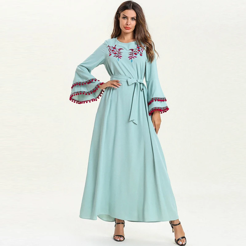 Kaftan Abaya Dubai Indonesia Turkey Islam Hijab Muslim Dress Abayas For Women Jilbab Caftan Elbise Ramadan Robe Islamic Clothing |