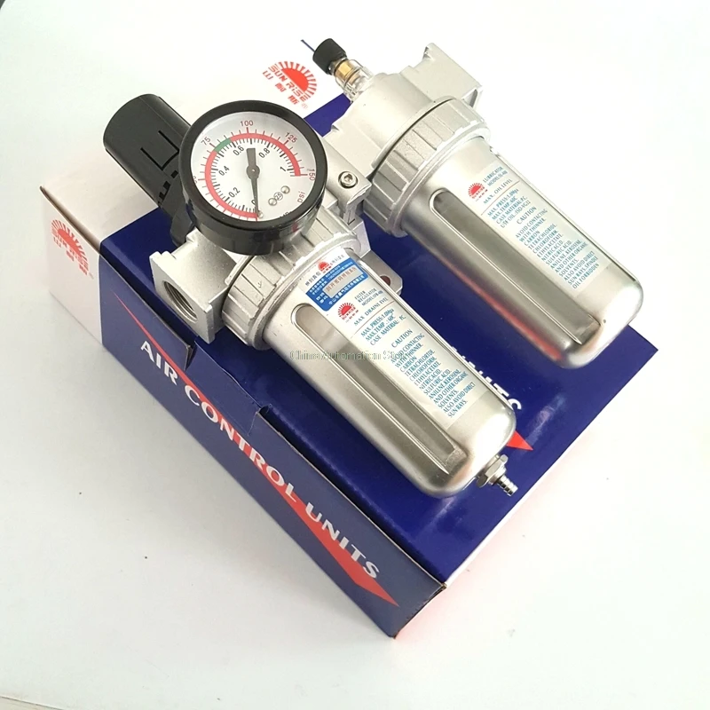 1/4'' Air Compressor Oil Lubricator Moisture Water Trap Filter Regulator With Mount | Pneumatic Parts