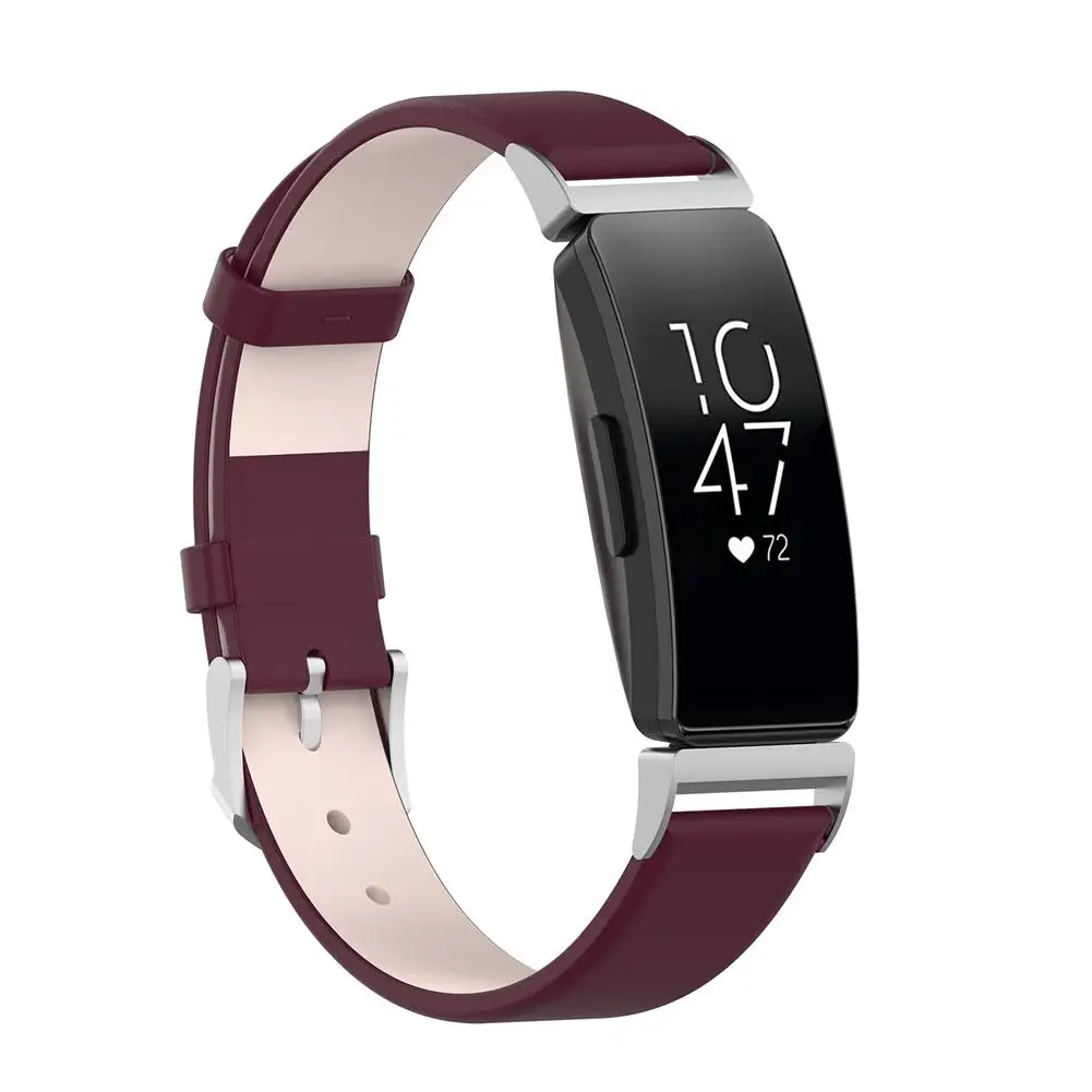 Подлинный кожаный браслет для часов Ремешок Для Fitbit Inspire HR фитнес-трекеры умный Браслет сменный Браслет ремешок