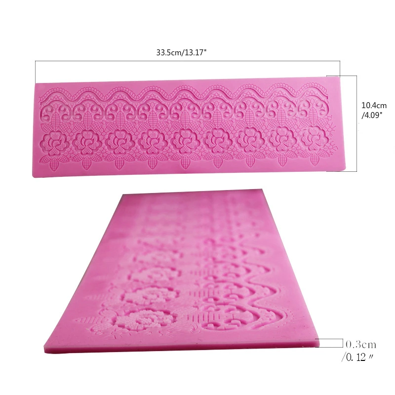 Silicone Cake Tools Lace Mat Mold Wedding Flower Embossing Decorating Baking | Дом и сад