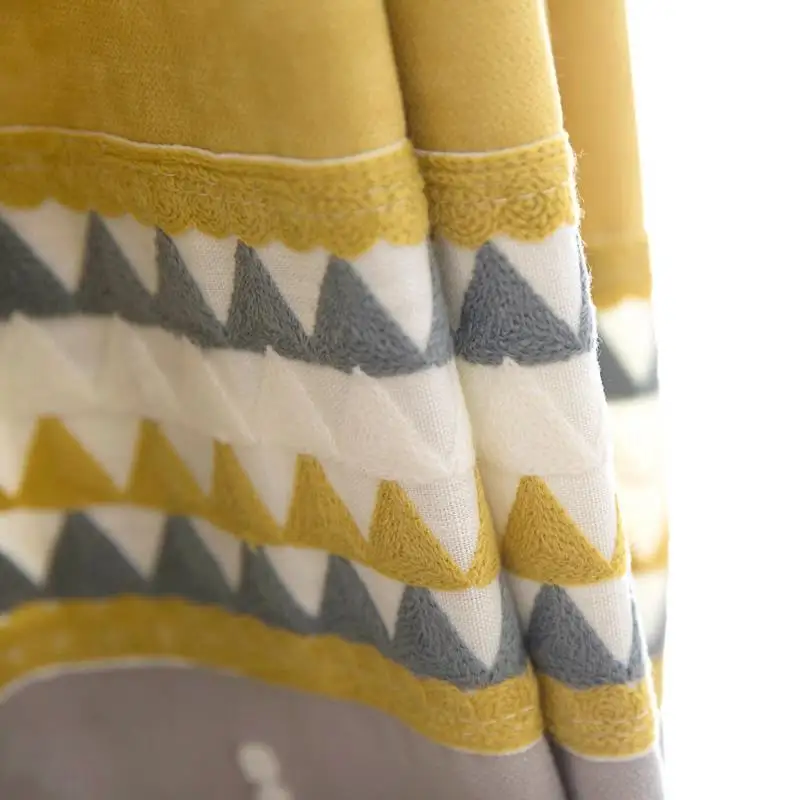 cloth Желто-серая штора, занавеска для окна, s для гостиной, роскошная кухня, отвесные ткани, занавески для спальни, занавески s S162& 30 - Цвет: cloth