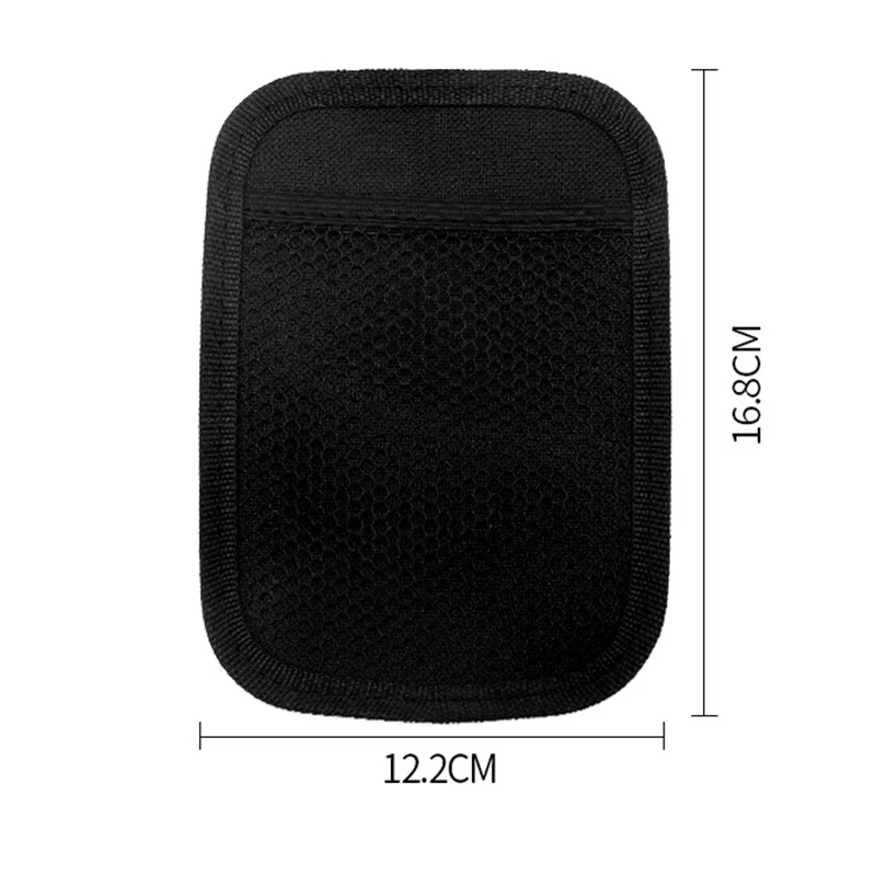 1pc car Storage Bag 16.8*12.2cm Black Universal auto Stick-up Mesh Net Storage Bag Phone Holder Organizer Pouch accessories