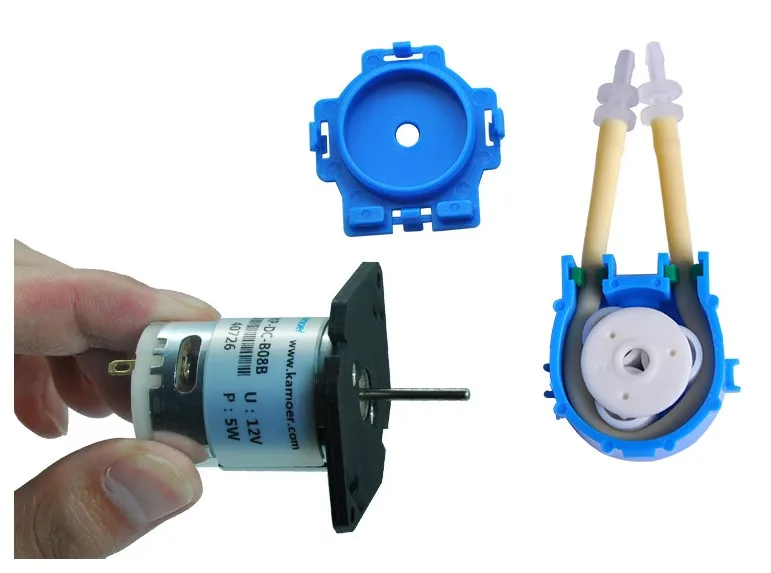 Перистальтический насос постоянного тока 6 в черный/белый цвет дозирующий мини