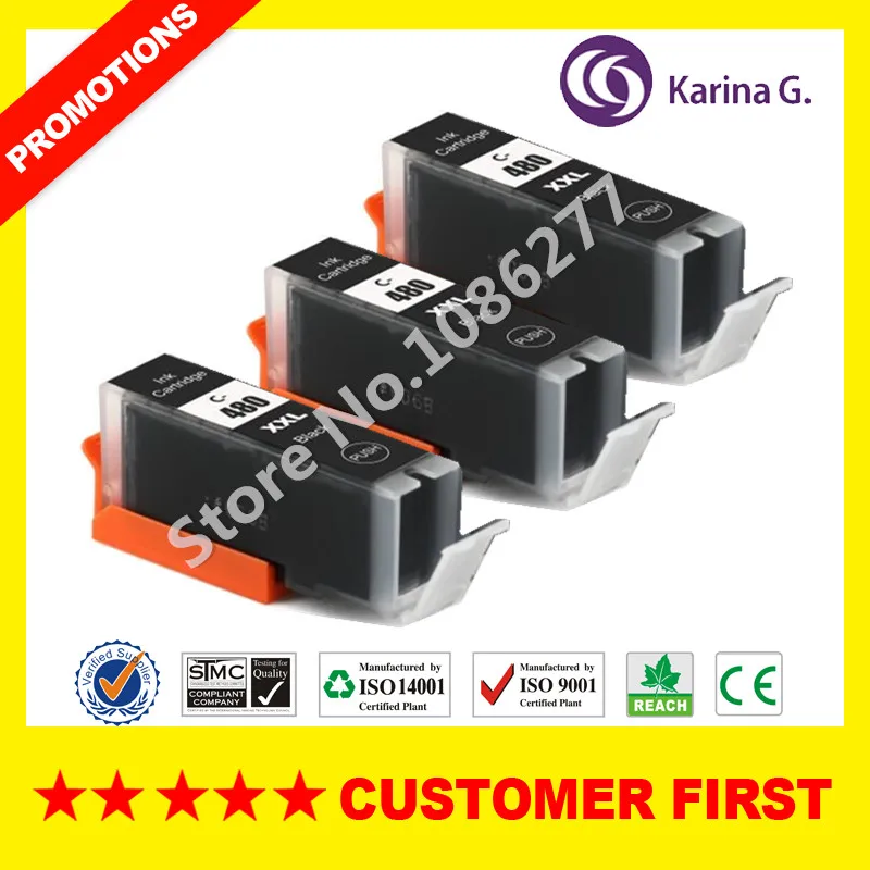 Совместимый с Canon PGI 480 CLI 481 PGI480 CLI481 картридж для PIXMA TR7540 TR8540 TS6140 TS8140 TS9140|Чернильные