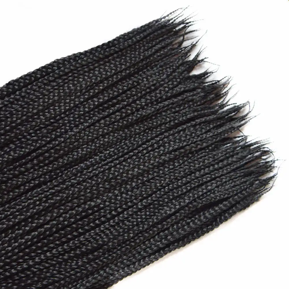 

Feilimei 3S Box Braids Hair extensions 100g/pc Synthetic Ombre Braiding Hair Black Blonde Gray Crochet Braid 5Pieces/lot