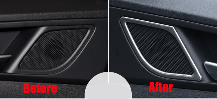 Автомобильный Стайлинг внутренняя дверь из нержавеющей стали аудио-говорящее