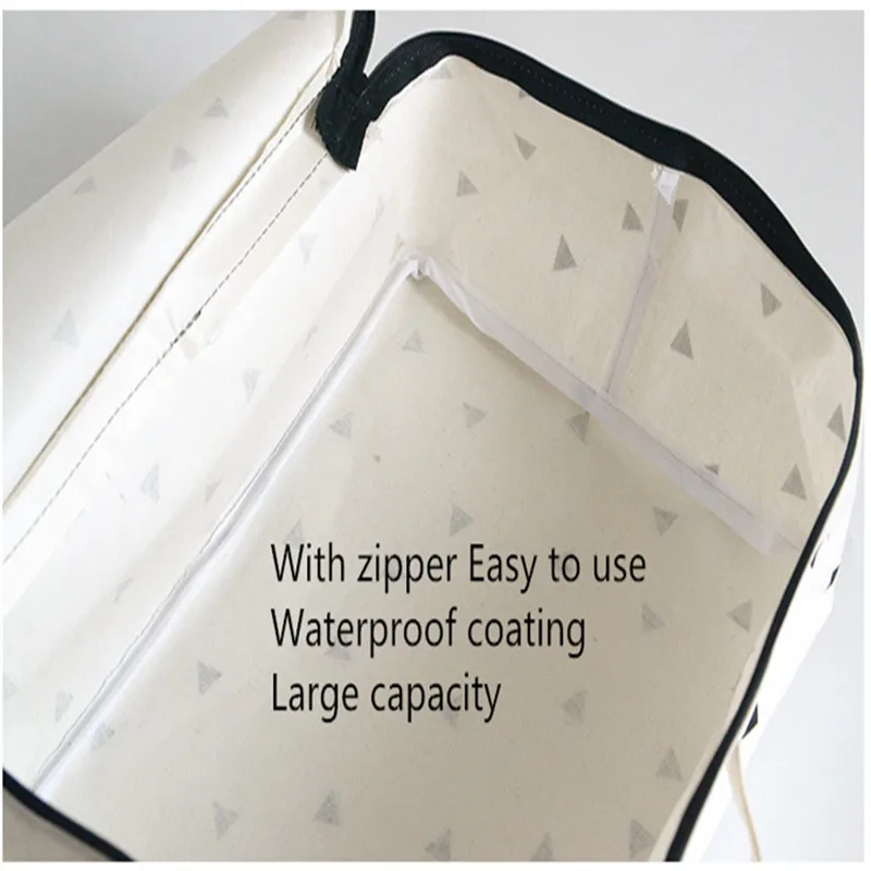 ROSEHOME краткое льняные и хлопковые Водонепроницаемый ящик для хранения с