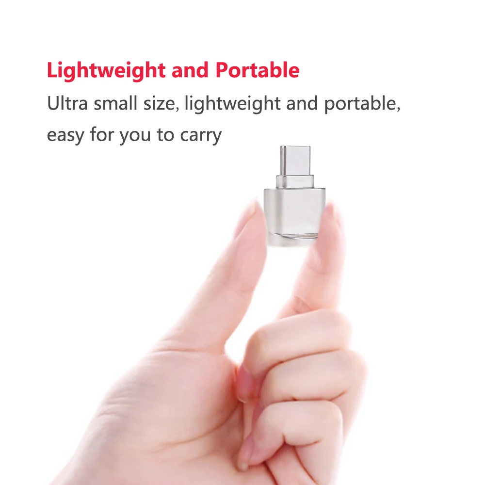 USB Type C кардридер из алюминиевого сплава TF флэш памяти OTG адаптер для MacBook Windows phone