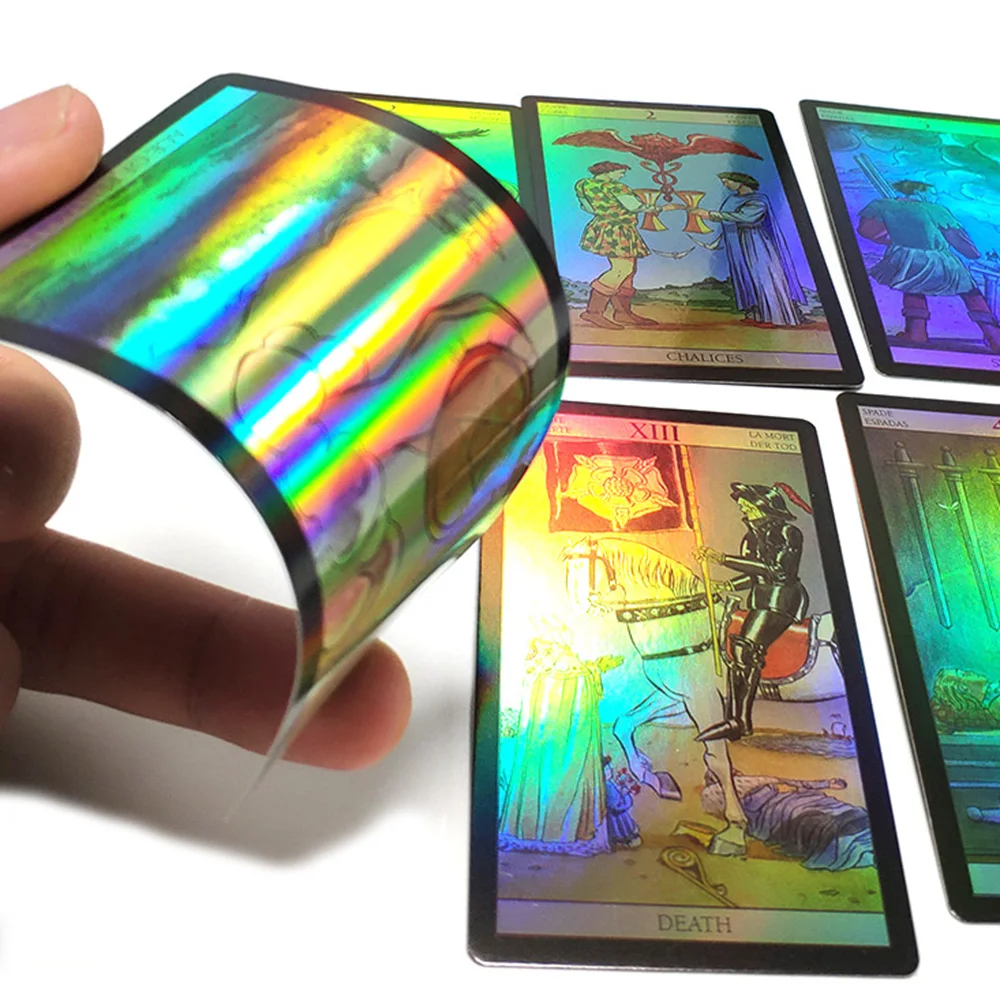 2020 карты Таро Shine rider tarot deck голографические гадания для женщин Английский