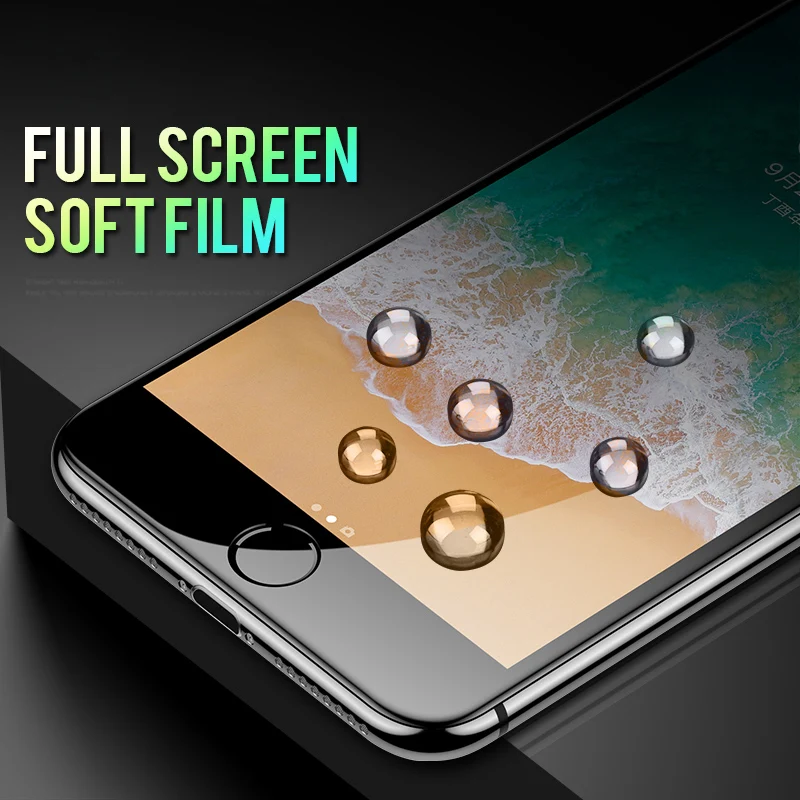 Закаленное 3d стекло с полным покрытием для iPhone 12 Mini 11 Pro XR X XS MAX SE 2020 7 8 Plus 6 6s