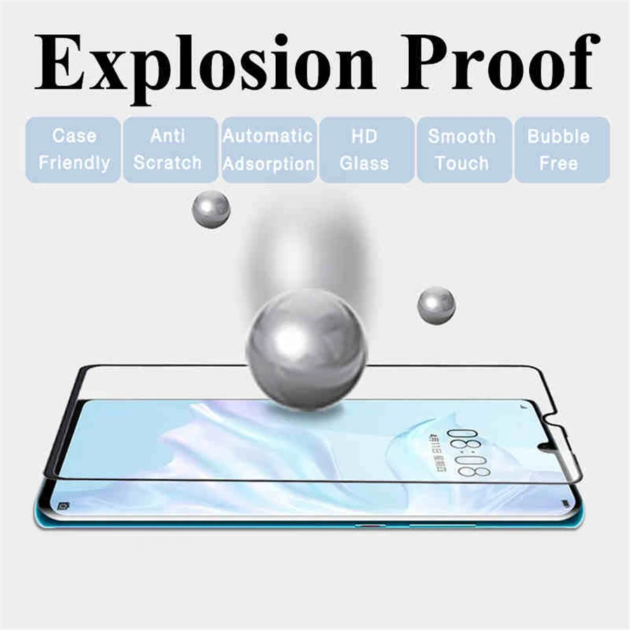 3D закаленное стекло для huawei p30 защита экрана huawey on hauwei p 30 lite light p30lite p30pro 30p pro