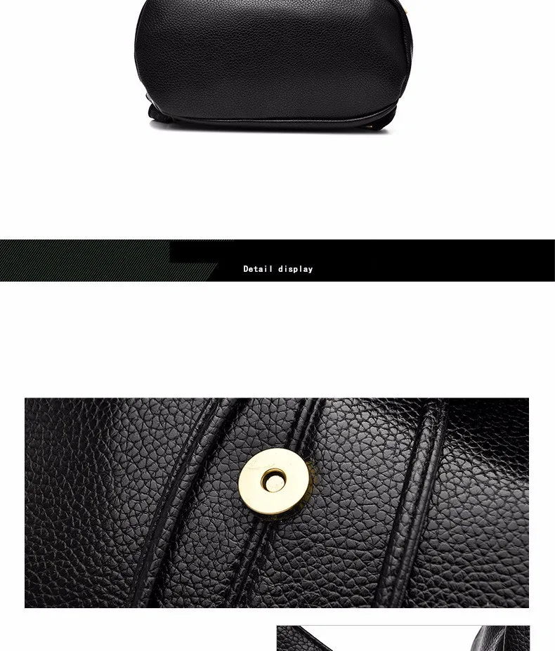 YINGPEI женский рюкзак из искусственной кожи Mochila Feminina школьные сумки для подростков ноутбук черный белый