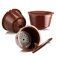 3 шт многоразовые кофейные капсульные капсулы Nescafe dolcee Gusto, многоразовые колпачки, ложка-кисточка, фильтрующие корзины, мягкий вкус, сладкий