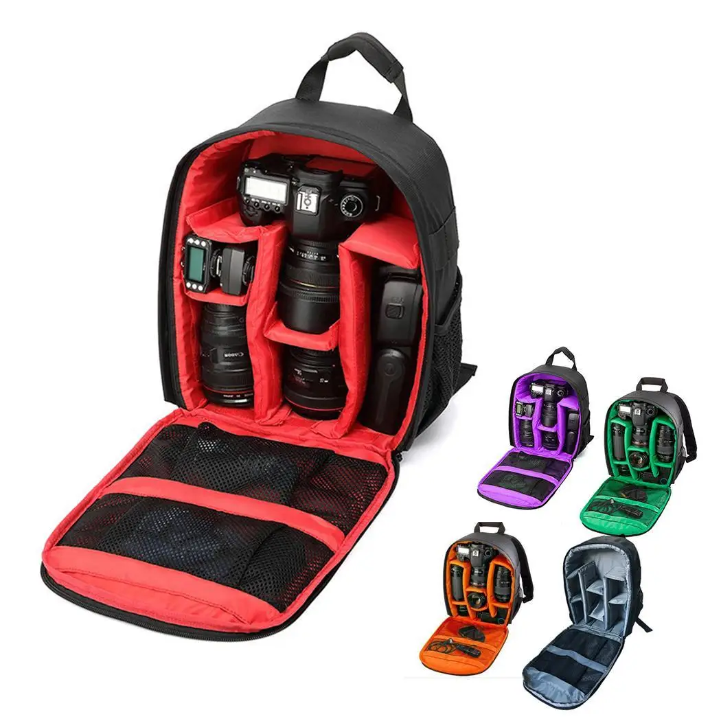 Camera Bag Waterproof Shockproof DSLR Zipper Solid Outdoor Other Accessories Square Backpack | Электроника