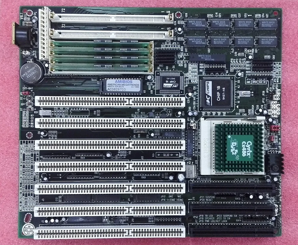 Применяется для настольных 486 материнских плат с чипом 7 слотами ISA промышленного