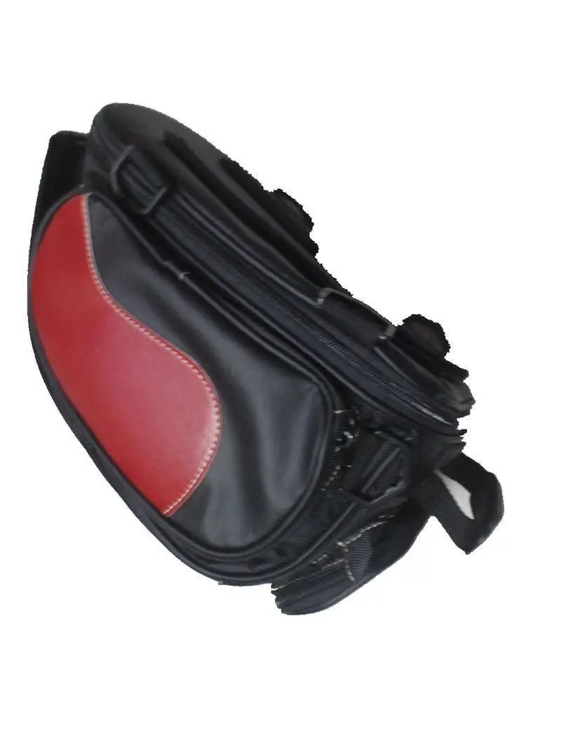 Universal Motorcycle Luggage Bag Saddle Bags Motorbike Racing Backpack Helmet Tank Travel Tail Black And Red |