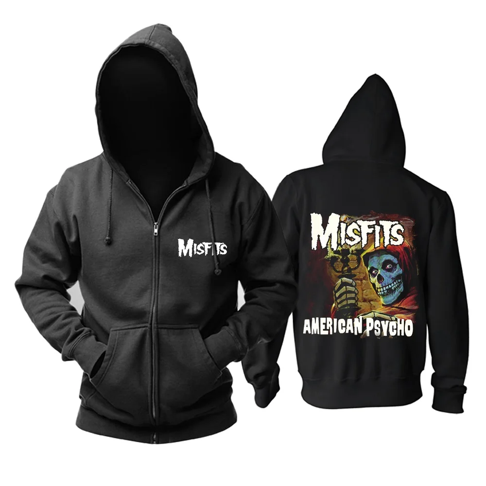 9 дизайнов, толстовки с капюшоном в стиле Misfits Rock с 3D черепом и костями, зимняя куртка на молнии, брендовая одежда, толстовка в стиле панк с тяжелым металлическим принтом