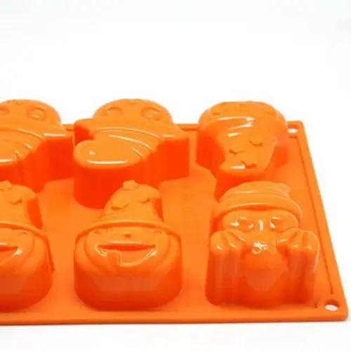 Силиконовая форма для торта на Хэллоуин 8 отверстий тыква призрак кошка зомби