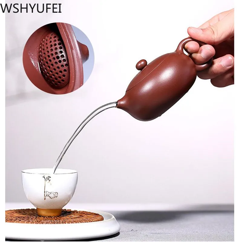 190 мл термостойкий стеклянный толстый чайник ручной работы из боросиликатного