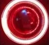 EOsuns инновационный COB angel eye Светодиодный дневной ходовой светильник DRL+ галогенный противотуманный светильник+ объектив проектора для Mitsubishi asx 2010-12 - Цвет: red