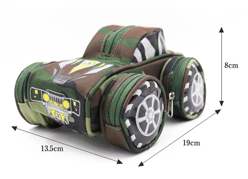 Пенал автомобиля ручка сумка с кодовым замком для мальчиков двойной молнией