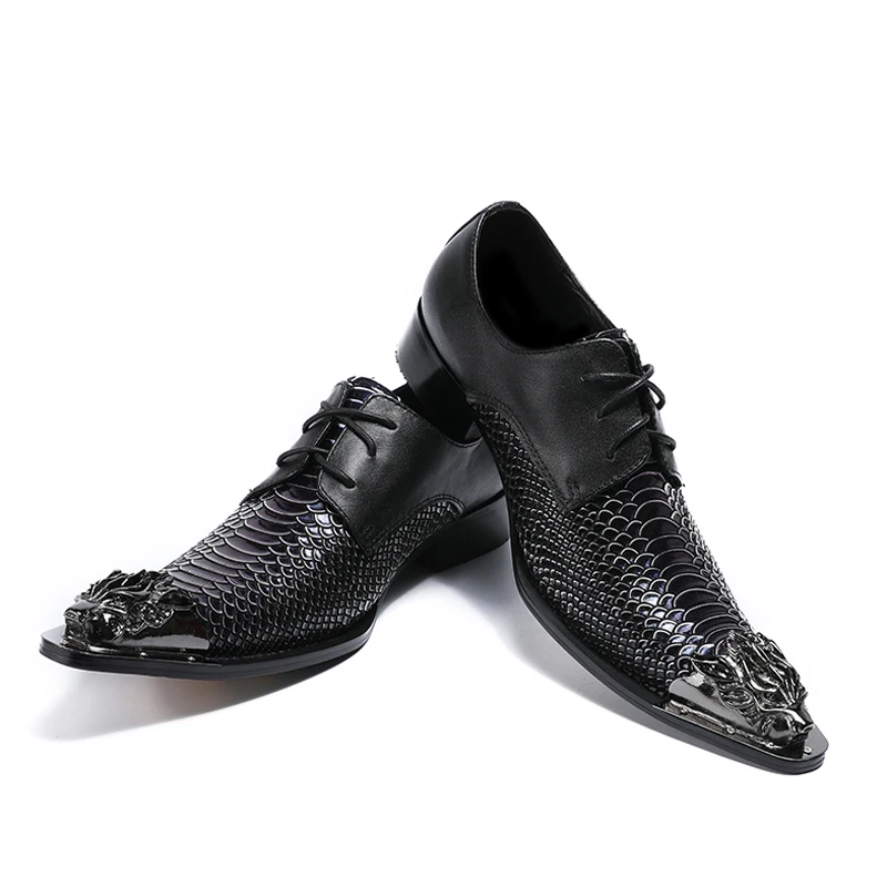Мужские свадебные туфли ручной работы с острым носком из натуральной кожи