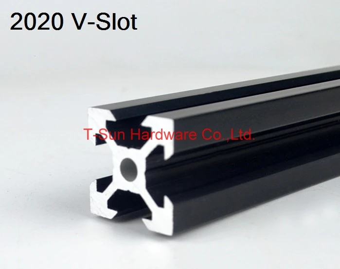 V образный слот черный алюминиевый профиль экструзионный 2020 20*20|profile 2020|profile