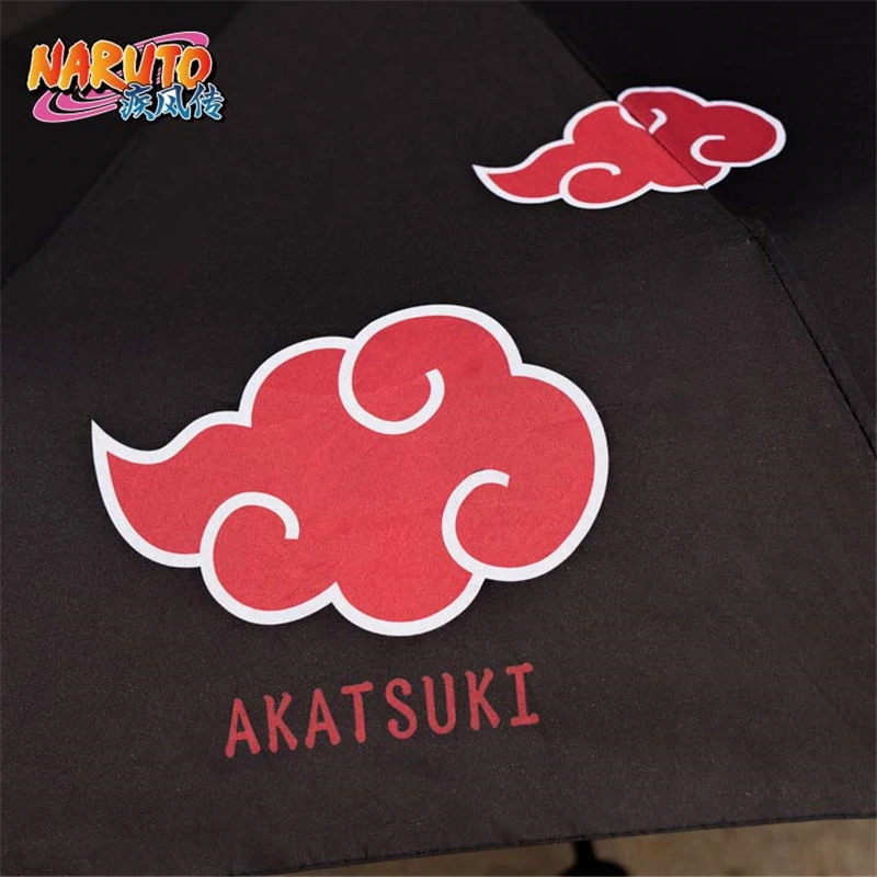 Top Quality Anime NARUTO Akatsuki Uchiha Itachi Cosplay Props Red Cloud Symbol Hokage Umbrella PVC Metal Parasol Collection New