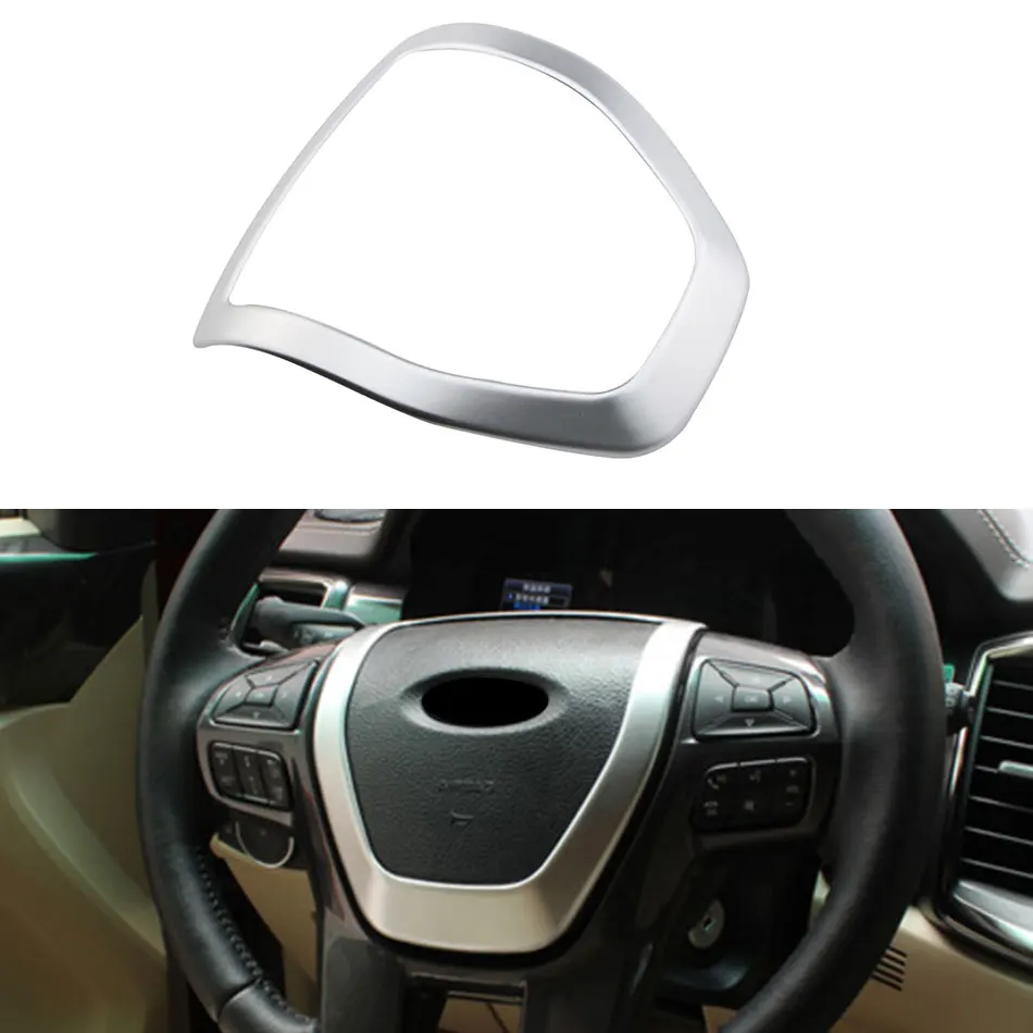 Наклейка на руль автомобиля хромированная 1 шт. для Ford Ranger 2015 2016 | Автомобили и
