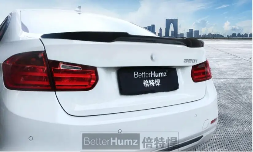 Углеродного волокна автомобиль задний багажник спойлер крыло для BMW F30 3 серии 320i