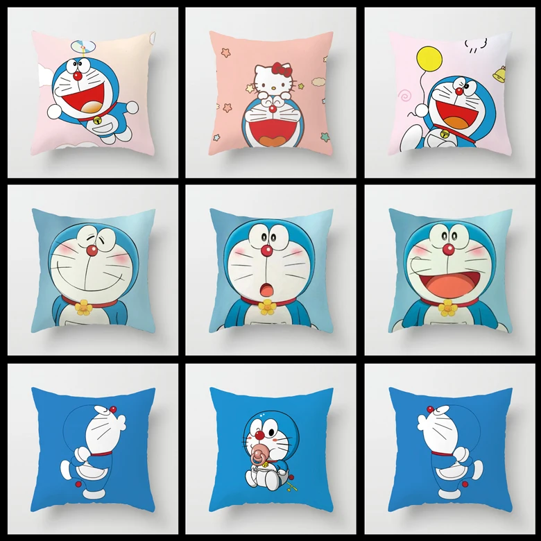 16 Стиль 40*40 см 3D Doraemon Подушка Кот милым принтом дораемон подушки детские плюшевые