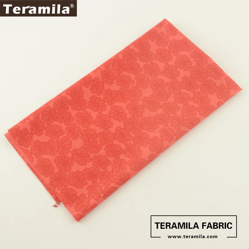 Ткань с красным принтом цветочный дизайн саржевый материал шитье постельных