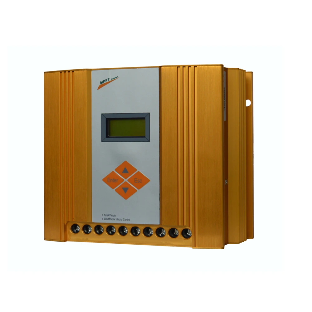 

MPPT wind solar hybrid mppt charge controller for 200-600W wind turbine generators,12V(300W Wind+150W Solar)24V(600W+300W solar)
