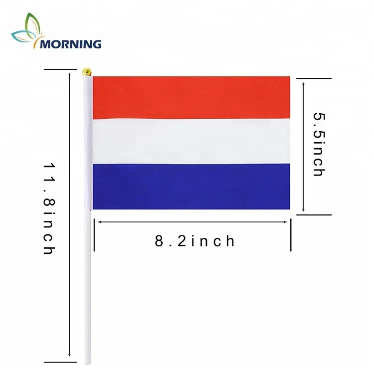 

MORNING 10pcs small France small flag 14*21cm hand shake flag