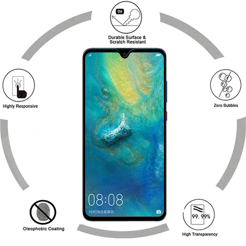 2 шт. закаленное 3d стекло с полным покрытием для Huawei Mate 20X защитная пленка на