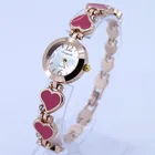 Модные часы, популярные модные дизайнерские женские часы с сердцем, Кварцевые спортивные наручные часы с кристаллами и бриллиантами, O25