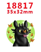 18817 30 шт мультфильм персонаж плоское украшение из смолы PR 18678 - Цвет: 18817