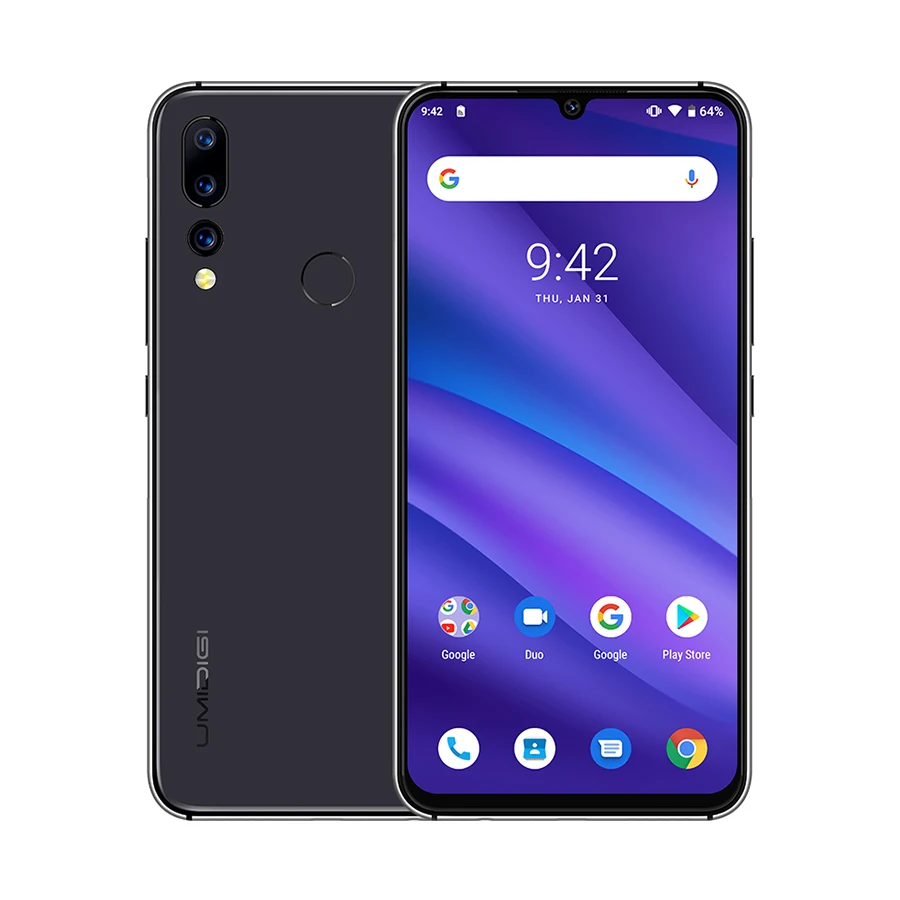 Global Version UMIDIGI A5 PRO Android 9.0 Octa Core 6.3'' FHD+ Waterdrop 16MP Triple Camera 4150mAh 4GB RAM 4G Mobile Phone|Смартфоны|