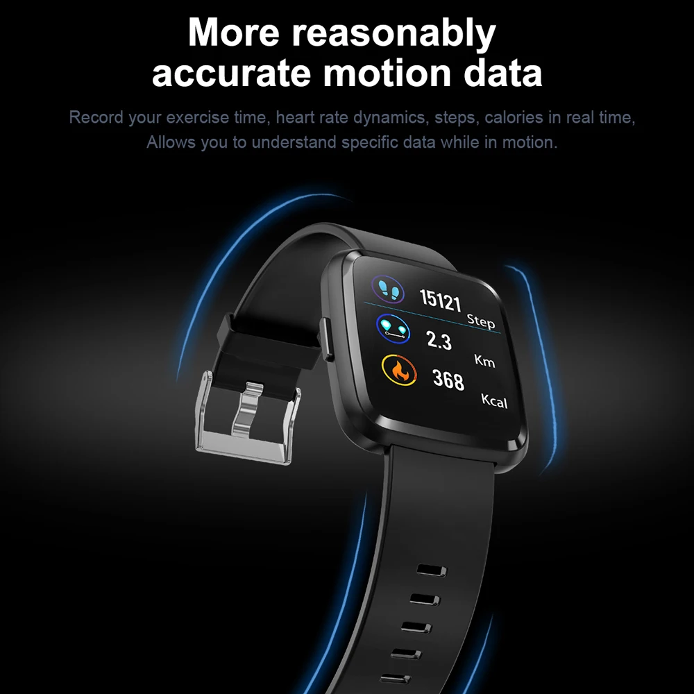 Смарт браслет VESTMADRA Y7P Android IOS пульсометр фитнес трекер водонепроницаемый цветной