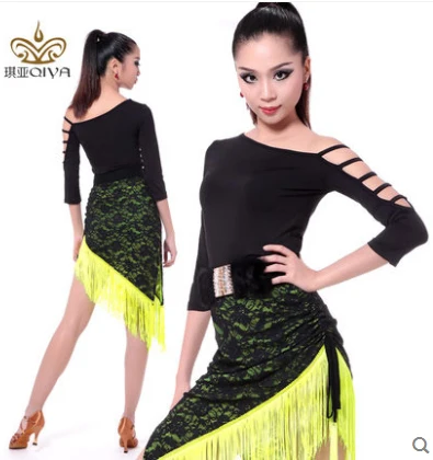 Платье для латиноамериканских танцев откровенное платье с бахромой и девушек