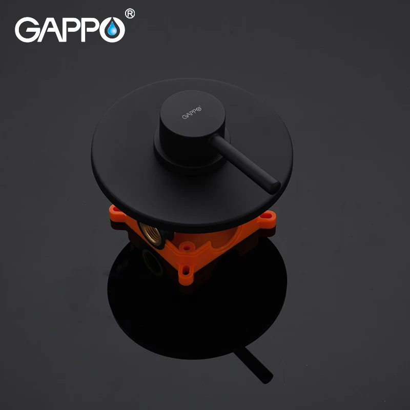 GAPPO смесители для душа водопад набор черный смеситель ванной комнаты настенный