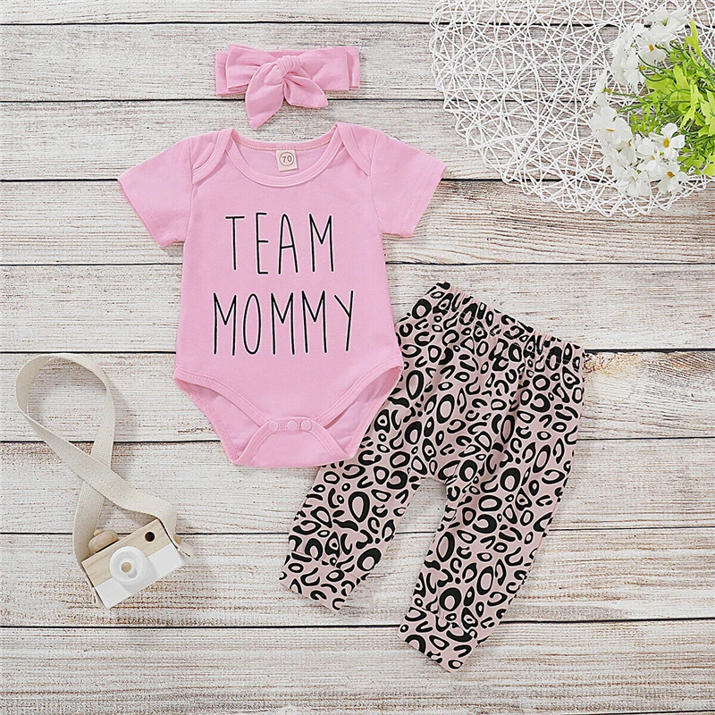 Одежда для новорожденных девочек одежда с леопардовым принтом топы комбинезон