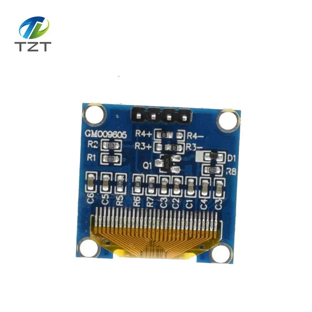 0 96 дюймовый IIC Серийный желтый синий oled дисплей модуль 128X64 I2C SSD1306 12864 плата с ЖК