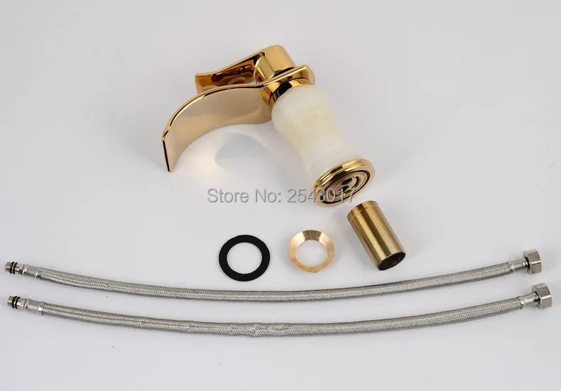 Лидер продаж популярные Смесители для ванной комнаты с золотым водопадом