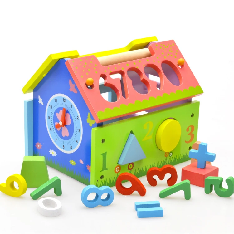 Chanycore Детские Обучающие деревянные игрушки геометрические формы цифровые блоки